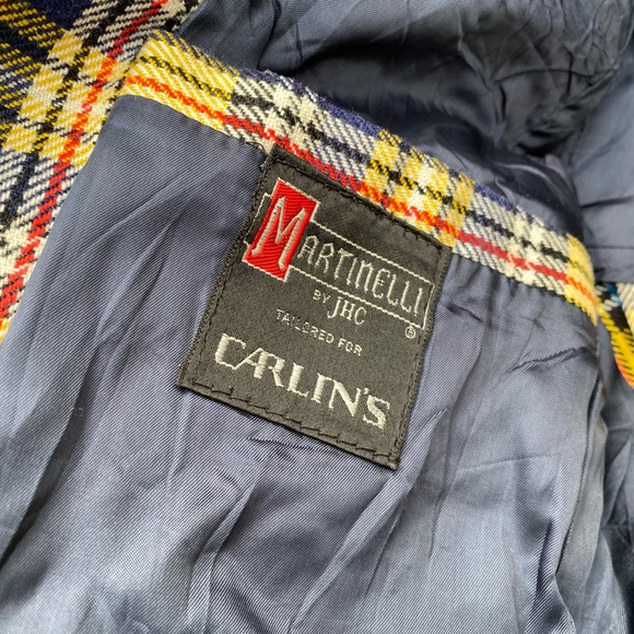 Vintage Yellow Plaid Blazer - Picture 9 of 13